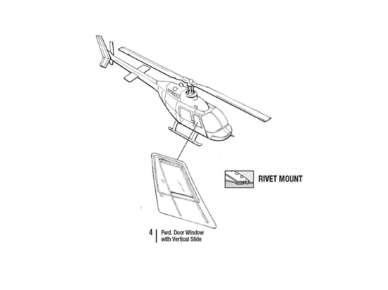 FWD DOOR WINDOW W/VERT SLIDE LH | P/N: 206B-1012-1