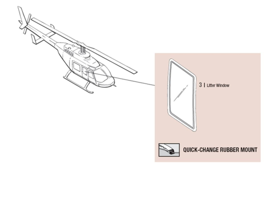 LITTER WINDOW RH (QUICK-CHANGE) | P/N: 206L-QC-1007-2