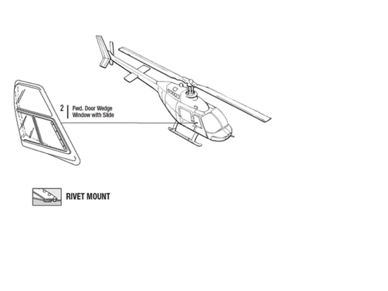 FWD WEDGE WINDOW W/SLIDE LH | P/N: 206LW-1004-1