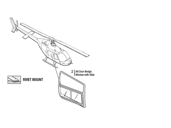 AFT WEDGE WINDOW W/SLIDE LH | P/N: 206W-1006-3
