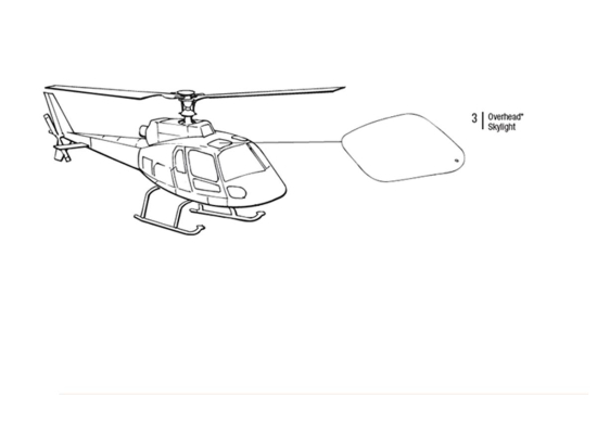 OVERHEAD SKYLIGHT LH | P/N: 3501-2024-1