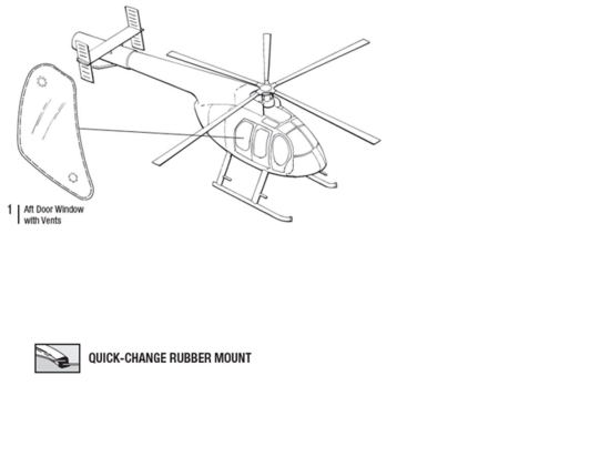 AFT DOOR WINDOW W/VENTS LH | P/N: 369-3506-41