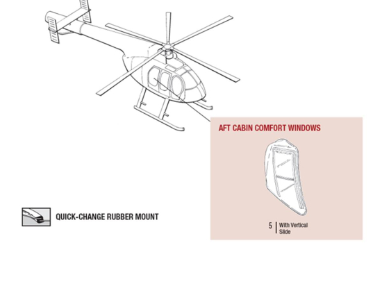 AFT CABIN COMFORT VERT SLIDE WINDOW RH | P/N: 369-4506-46