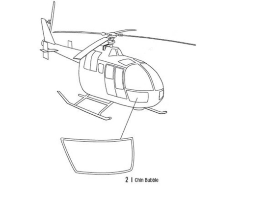 CHIN BUBBLE RH | P/N: BO105-1002-1