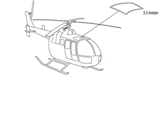 SKYLIGHT LH | P/N: BO105-1003-1