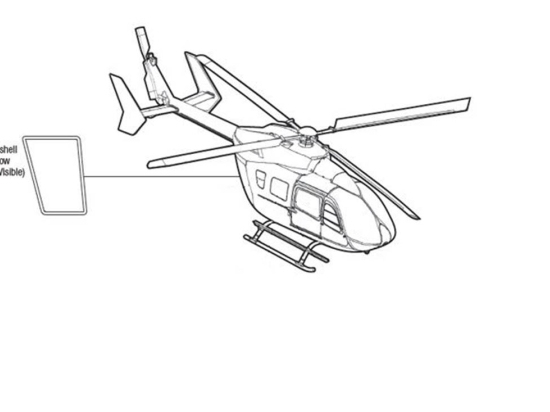 CLAMSHELL WINDOW LH | P/N: EC145-1008-1