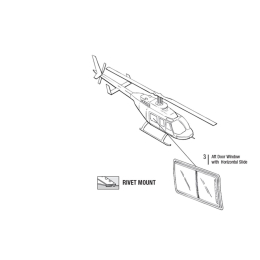 AFT WINDOW W/HORIZONTAL SLIDE LH | P/N: 206B-1009-1