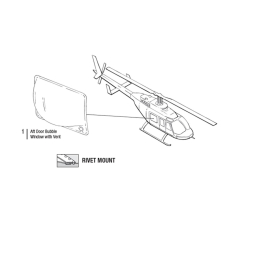 AFT BUBBLE WINDOW W/VENT LH | P/N: 206B-1011-1