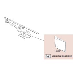 AFT WEDGE WINDOW W/VENT & FRAME ASSY LH (QUICK-CHANGE) | P/N: 206BW-QC-1006-3