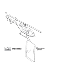 LITTER WEDGE WINDOW LH | P/N: 206LW-1007-1