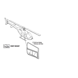 AFT WEDGE WINDOW W/SLIDE ASSY LH | P/N: 206W-1006-1