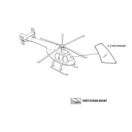 CENTER WINDSHIELD LH | P/N: 369-4502-1