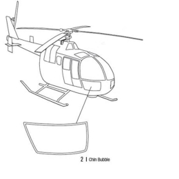 CHIN BUBBLE RH | P/N: BO105-1002-1