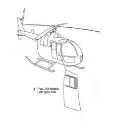 FWD DOOR WINDOW W/UPPER SLIDE LH | P/N: BO105-1004-5